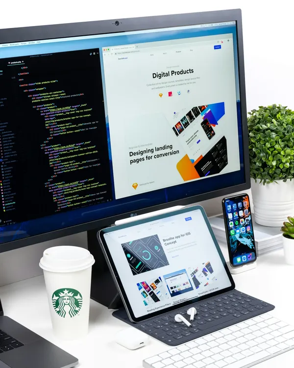 Clean workspace with notebook — Banua Coder story