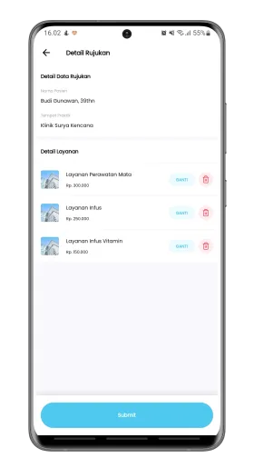 Detexi Doctor — alur konsultasi pasien dan dokter